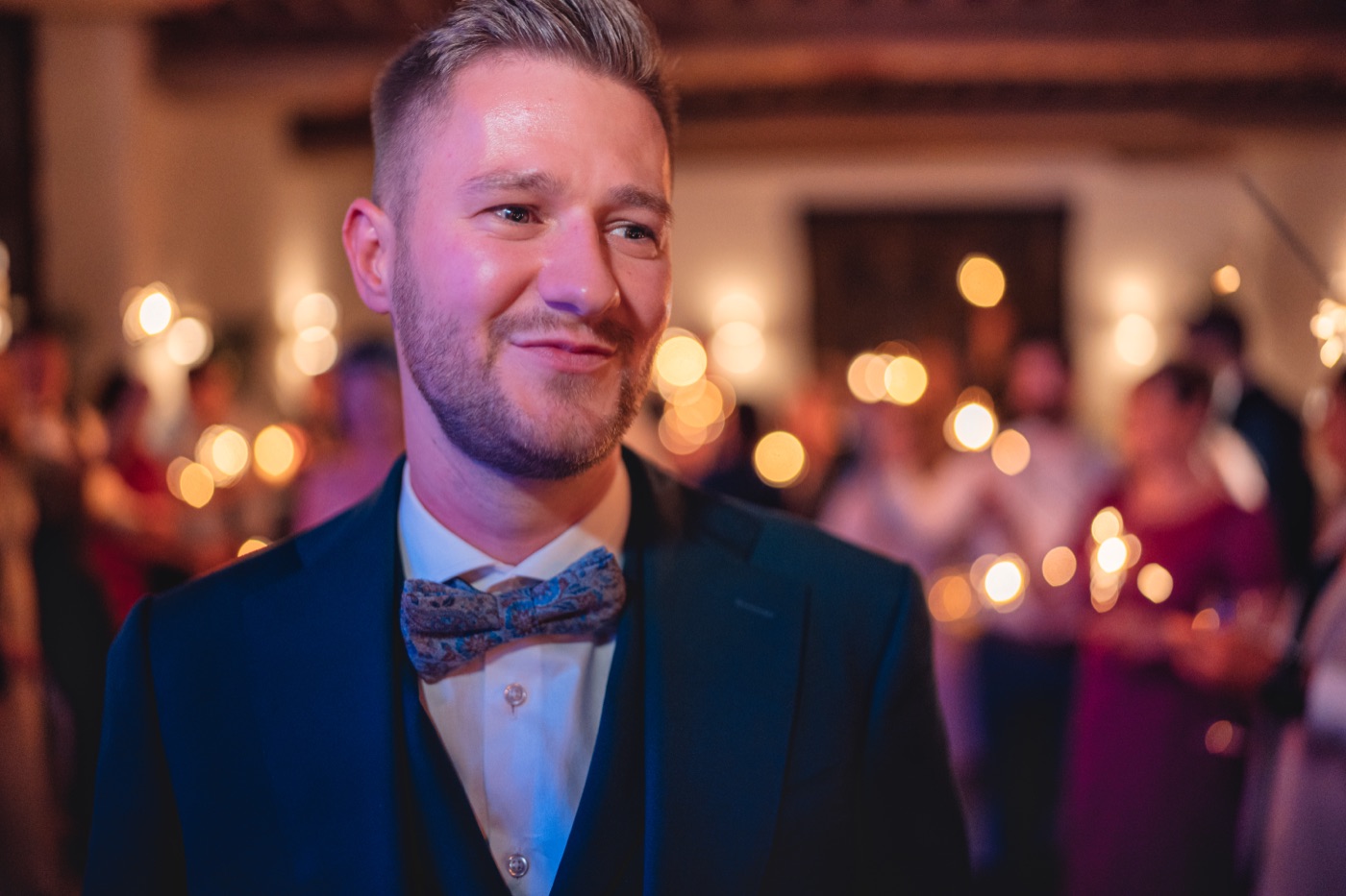 Ausgelassene Stimmung auf der Hochzeitsfeier