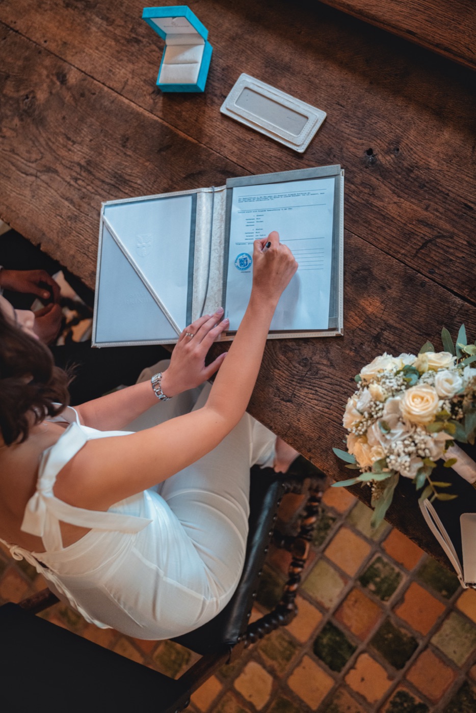 Ringwechsel bei der standesamtlichen Trauung