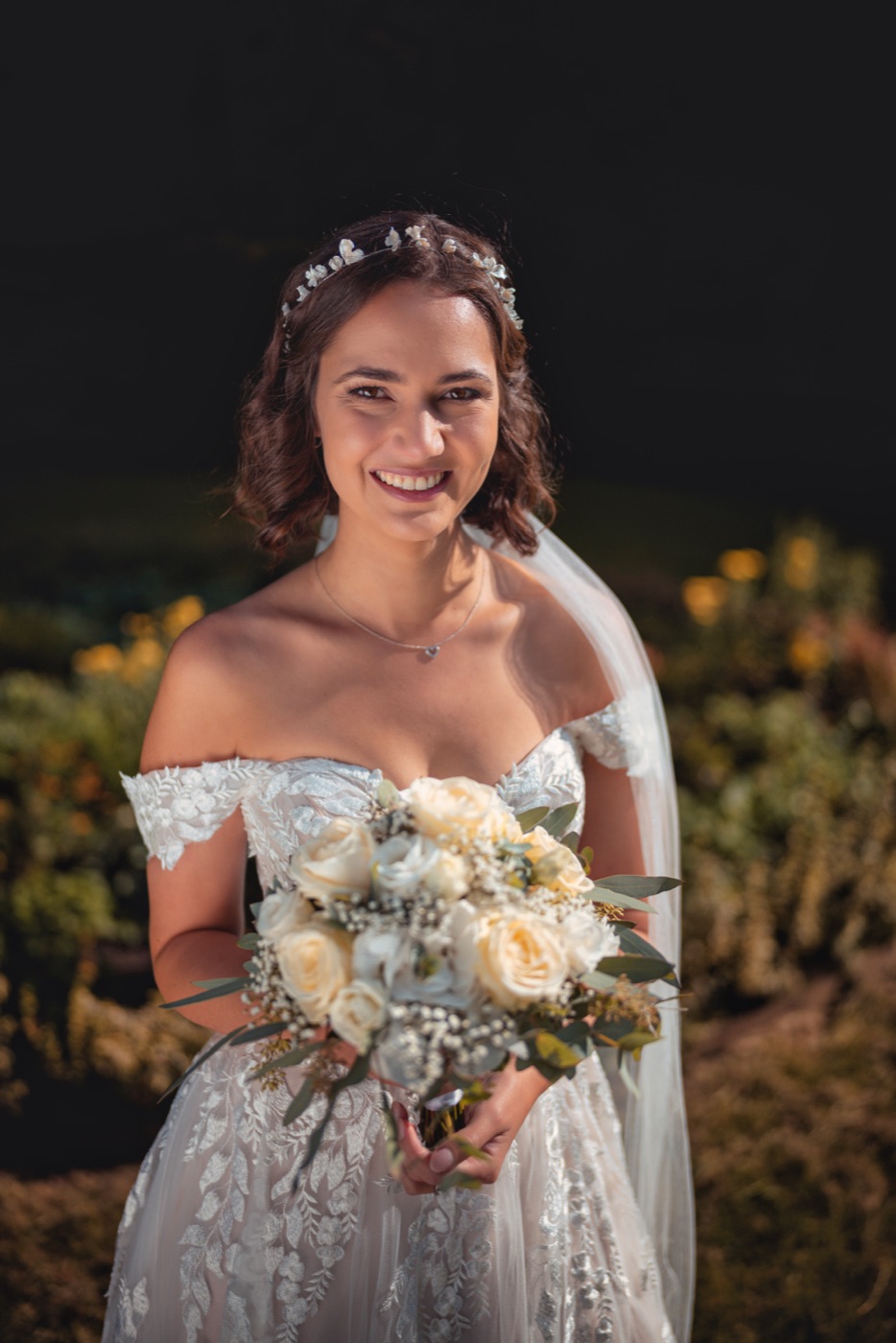 First Look Moment – authentische Hochzeitsfotografie