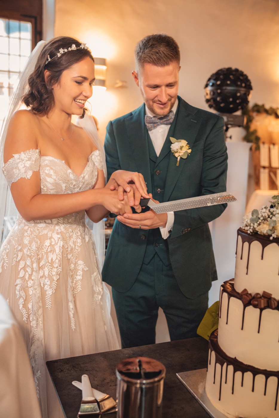 Hochzeitstorte im Detail – Hochzeitsfotografie Hamburg