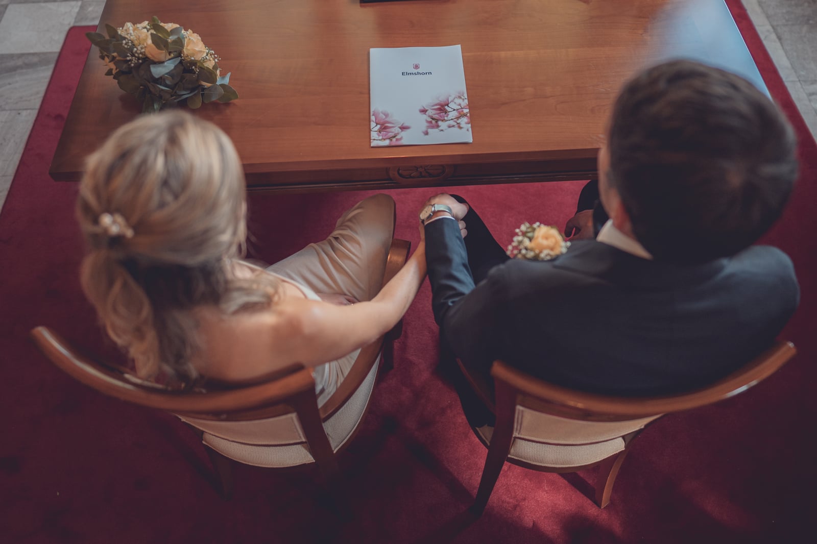 Brautpaar-Portrait an der Weißen Villa Elmshorn